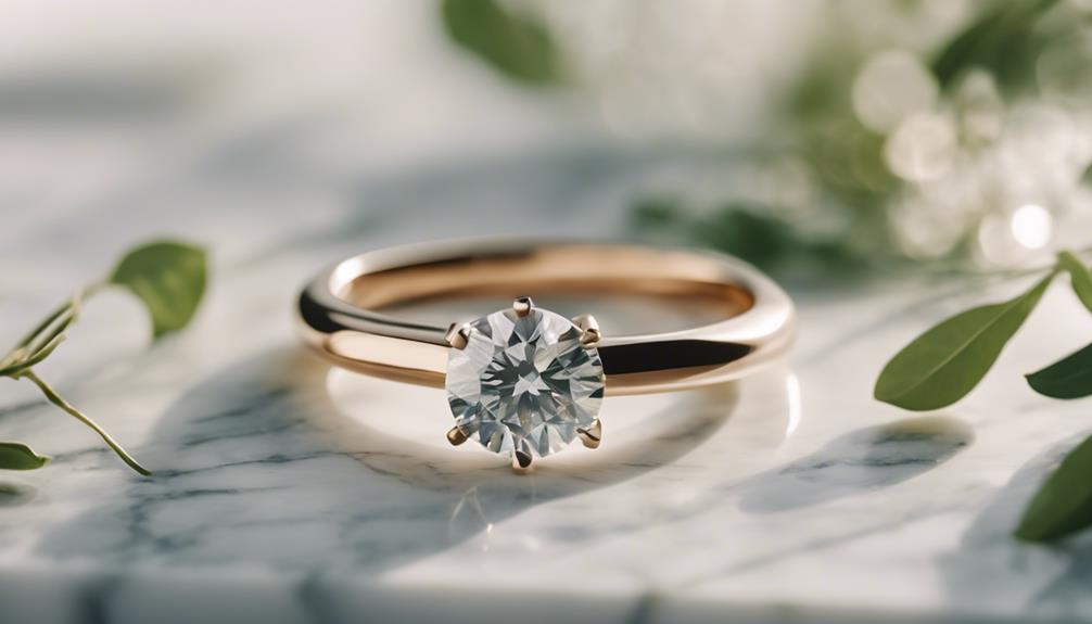 minimalist diamond engagement rings