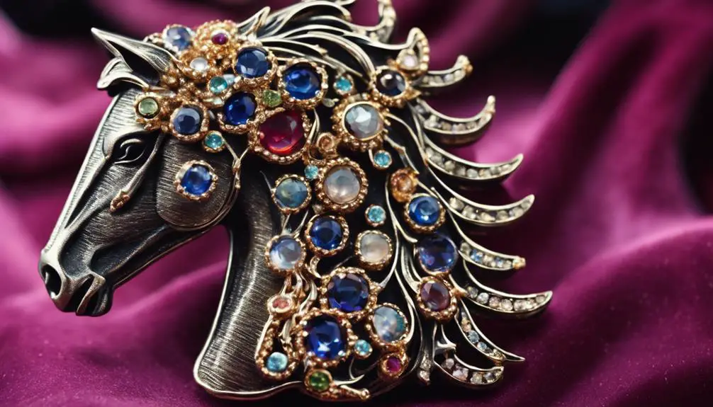 sapphire horsehead elegance jewelry