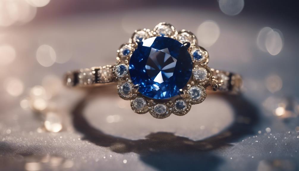 sapphire round cut classic