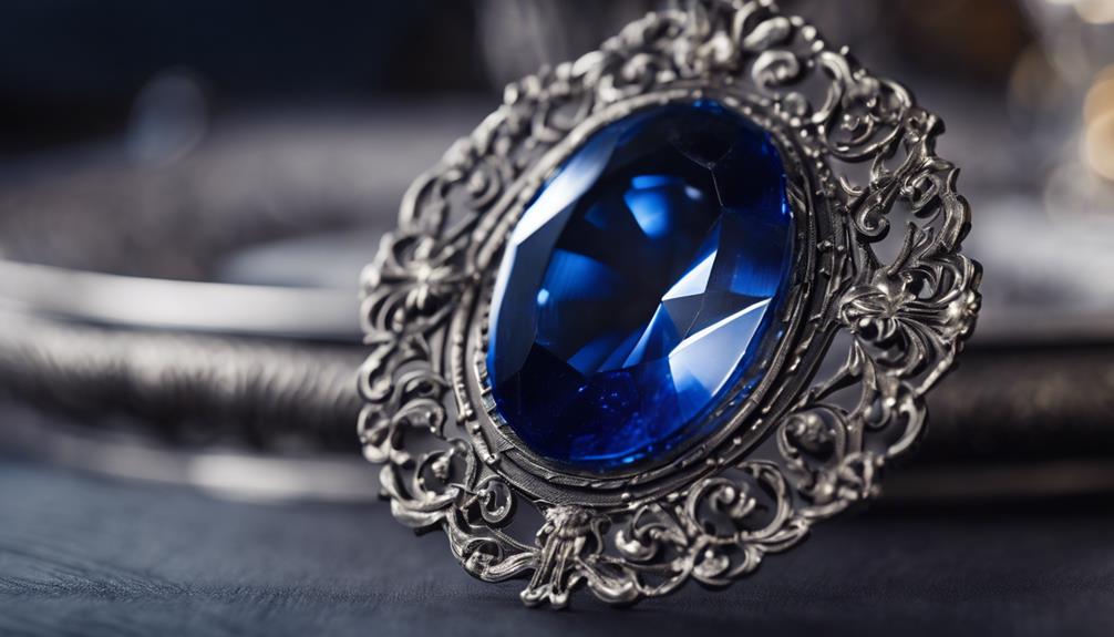 sapphire shield cut jewelry