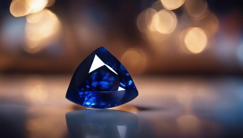 triangular sapphire cut beauty