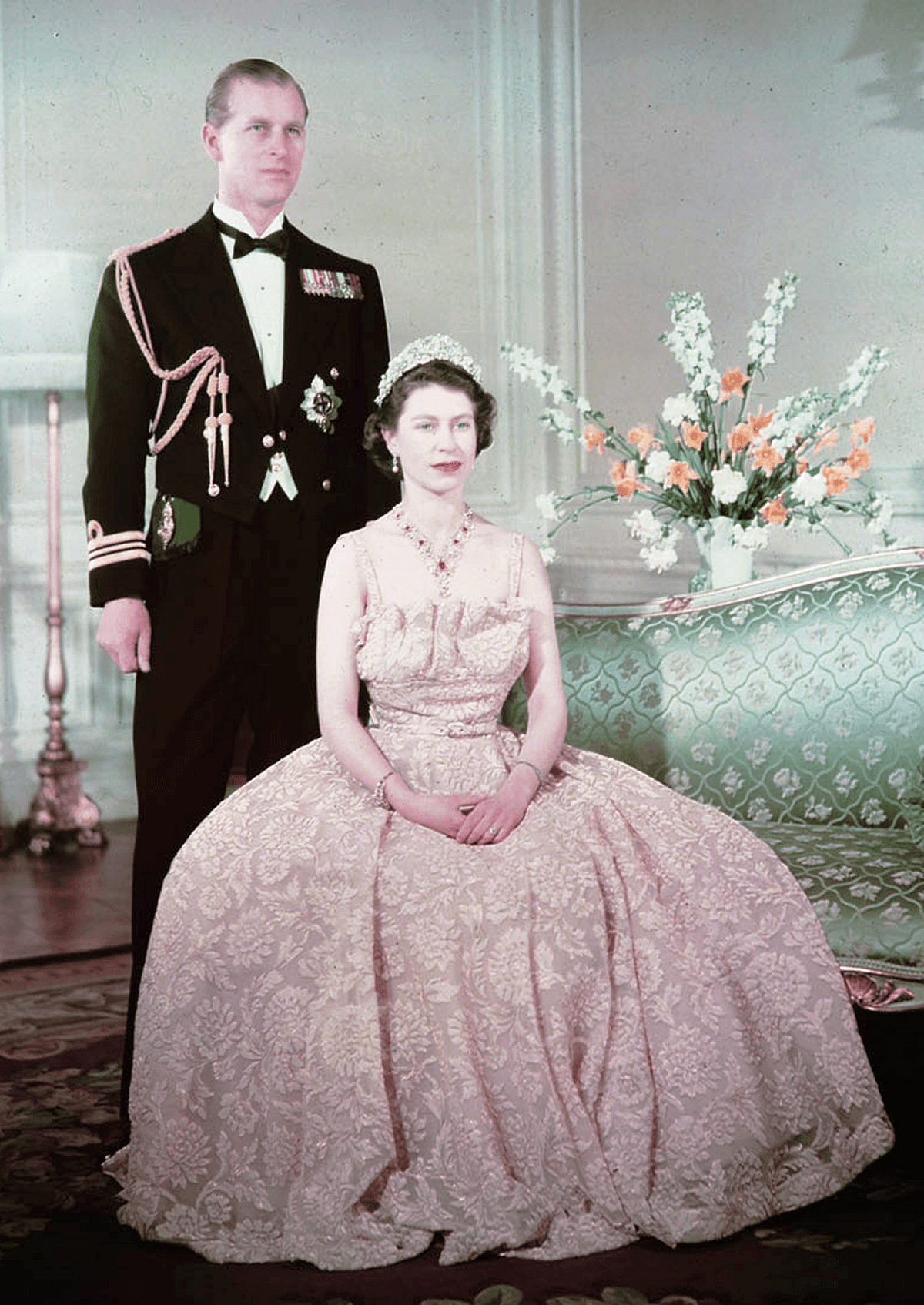 Ritratto del Principe Filippo e della Principessa Elisabetta, ca. 1950