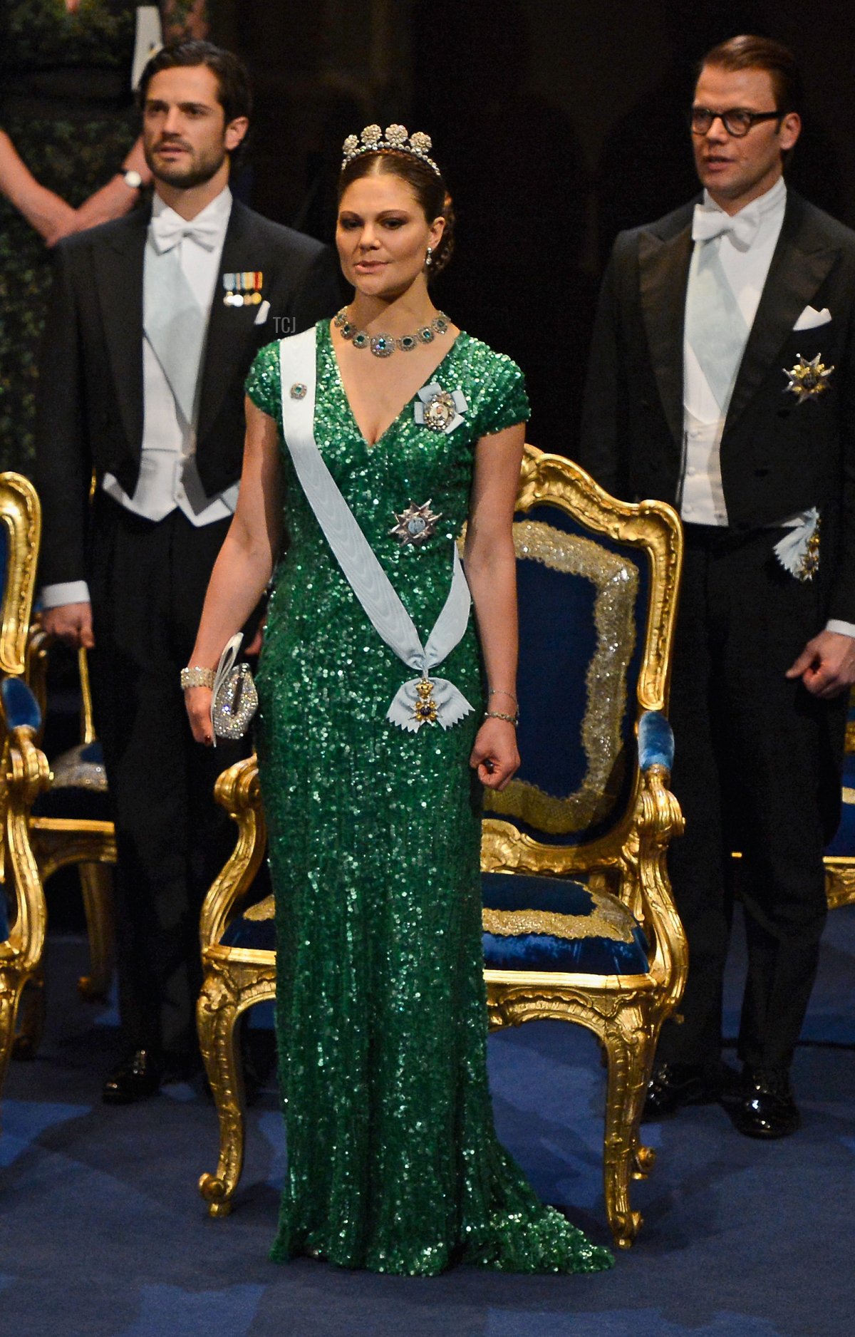 La Principessa Corona Victoria di Svezia partecipa alla Cerimonia di Premiazione del Premio Nobel 2012 al Concert Hall il 10 dicembre 2012 a Stoccolma