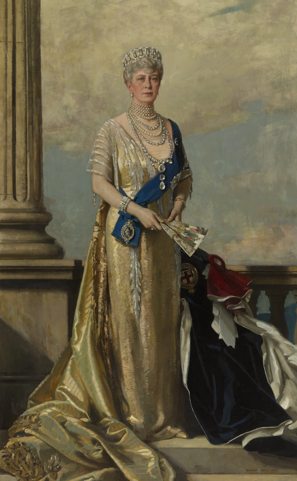 Ritratto della Regina Mary di Richard Jack, 1927 (Royal Collection Trust)