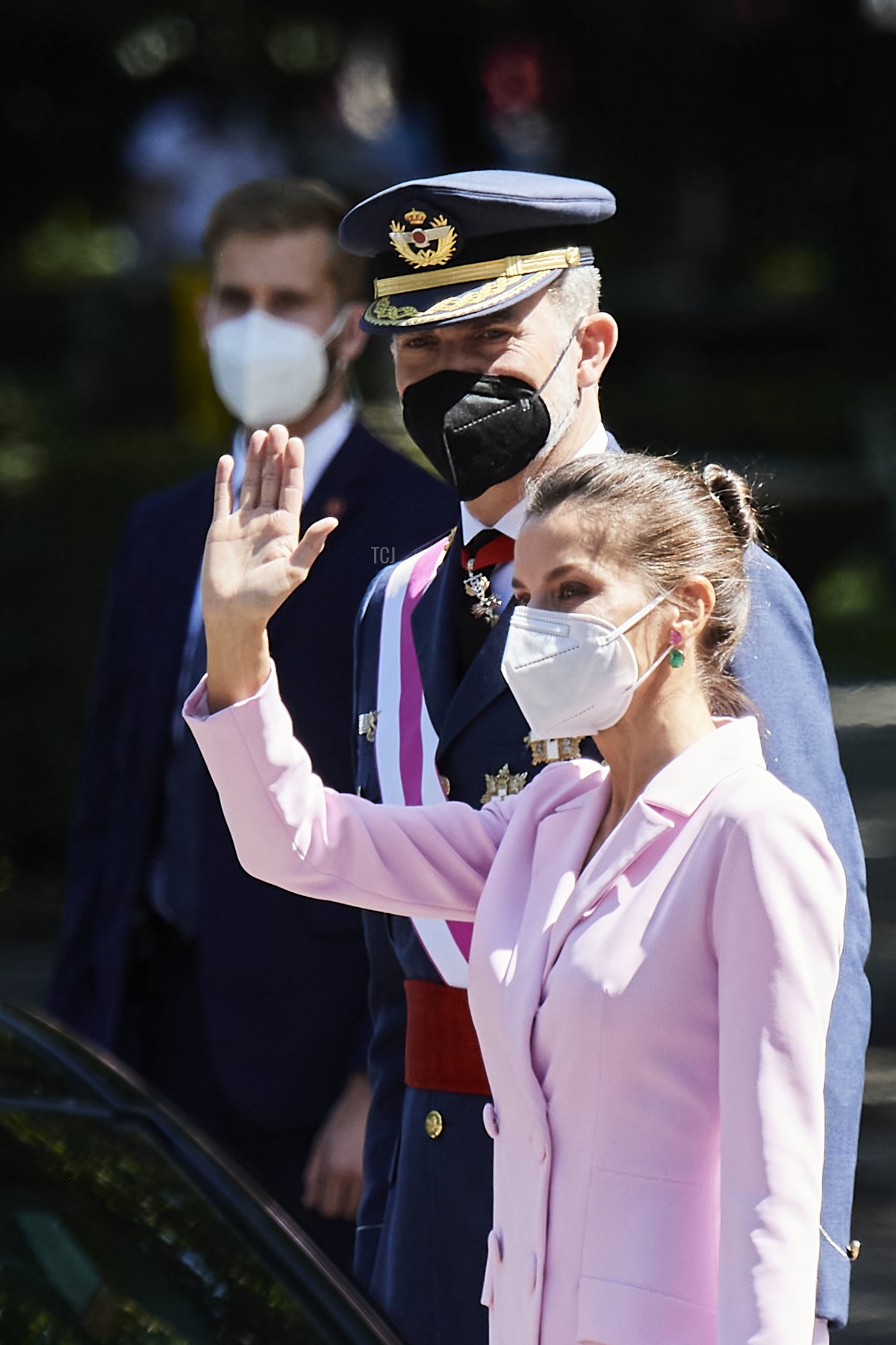 La regina Letizia di Spagna partecipa alla giornata delle Forze Armate il 29 maggio 2021 a Madrid