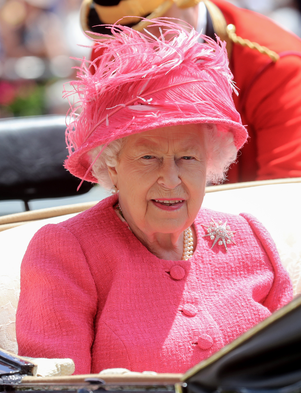 La Regina Elisabetta II arriva per il quarto giorno di Royal Ascot il 21 giugno 2019 (Chris Jackson/Getty Images)