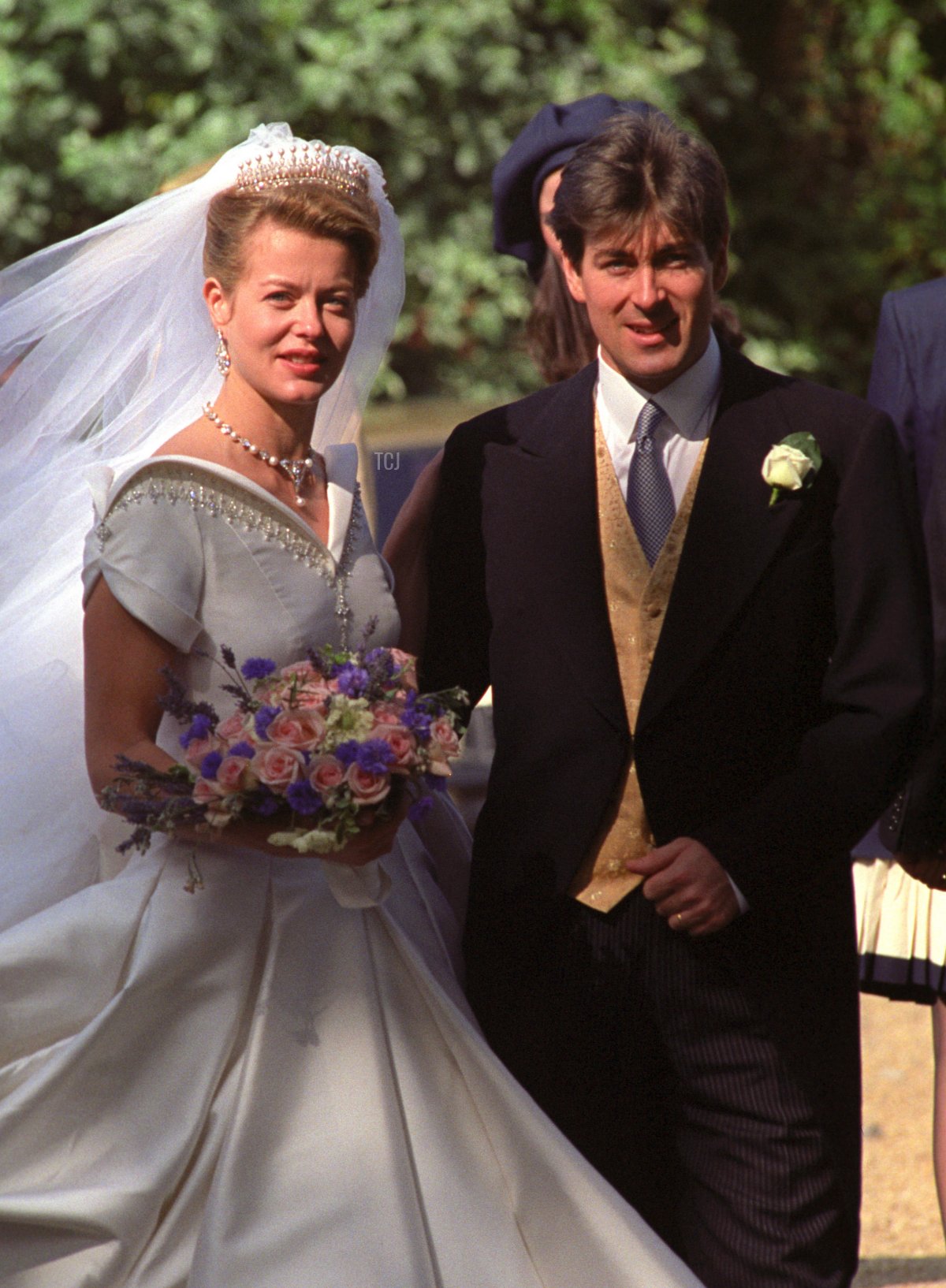 Timothy Taylor e Lady Helen Windsor nel giorno delle loro nozze, luglio 1992