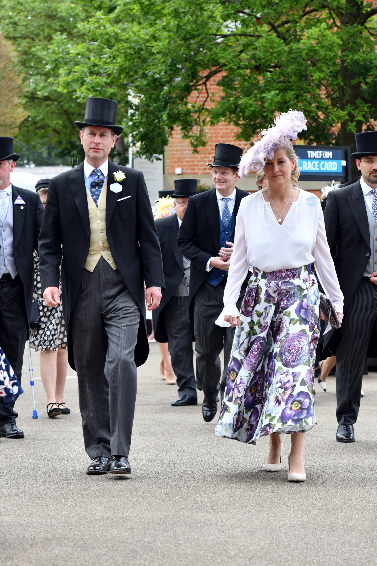 Il Principe Edward, Conte di Wessex e Sophie, Contessa di Wessex arrivano al Royal Ascot 2021 presso l'Ippodromo di Ascot il 16 giugno 2021 ad Ascot, Inghilterra