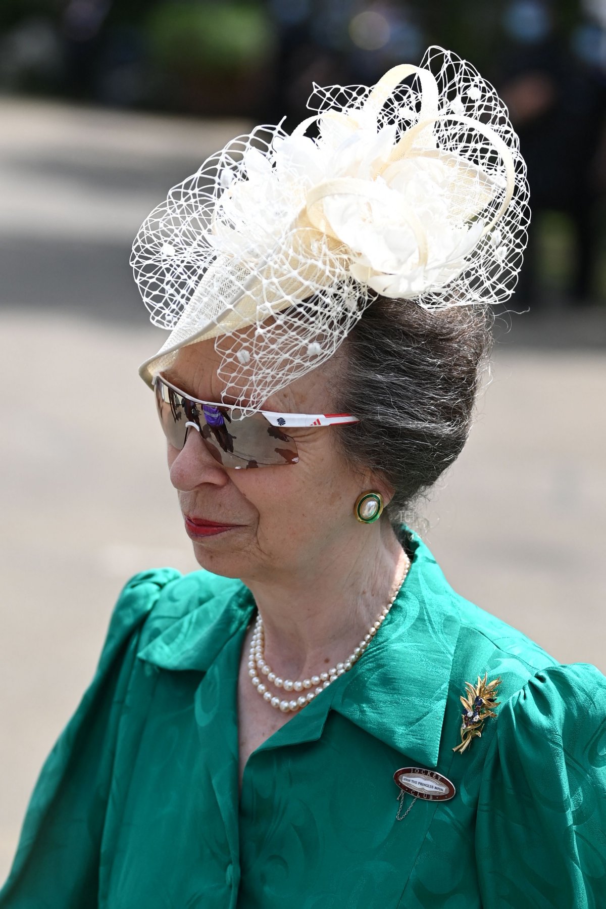 La Principessa Anne, Principessa Reale arriva al secondo giorno dell'incontro di corse ippiche Royal Ascot, ad Ascot, a ovest di Londra il 16 giugno 2021