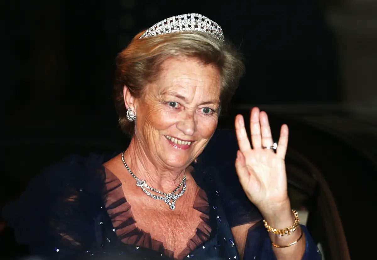 La regina Paola del Belgio partecipa a una gala la vigilia del matrimonio del Granduca ereditario e della Granduchessa ereditaria di Lussemburgo il 19 ottobre 2012 (Andreas Rentz/Getty Images)