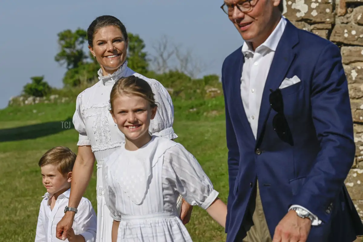 Celebrazioni del 44° compleanno della Principessa Vittoria presso le rovine del castello di Borgholm il 14 luglio 2021 a Borgholm, Svezia