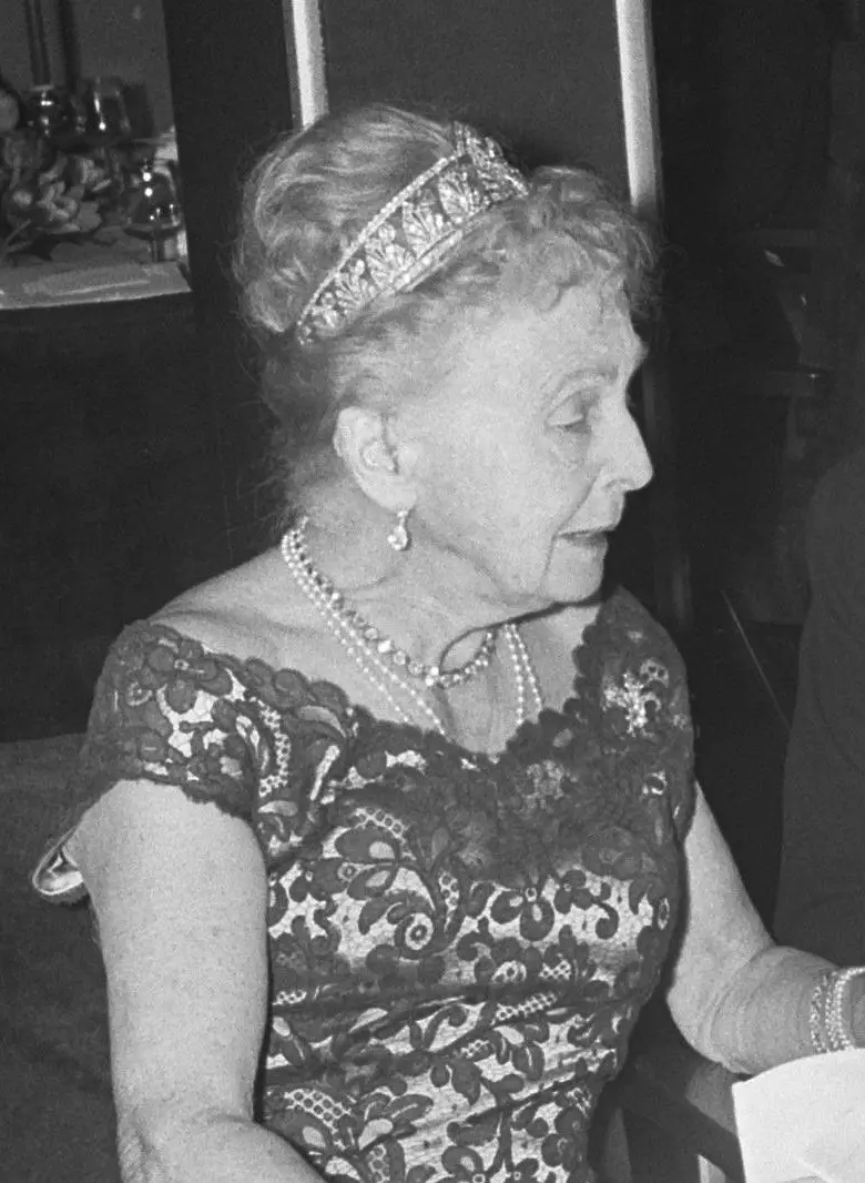 La Principessa Alice, Contessa di Athlone, partecipa a un anniversario di matrimonio nel gennaio 1967