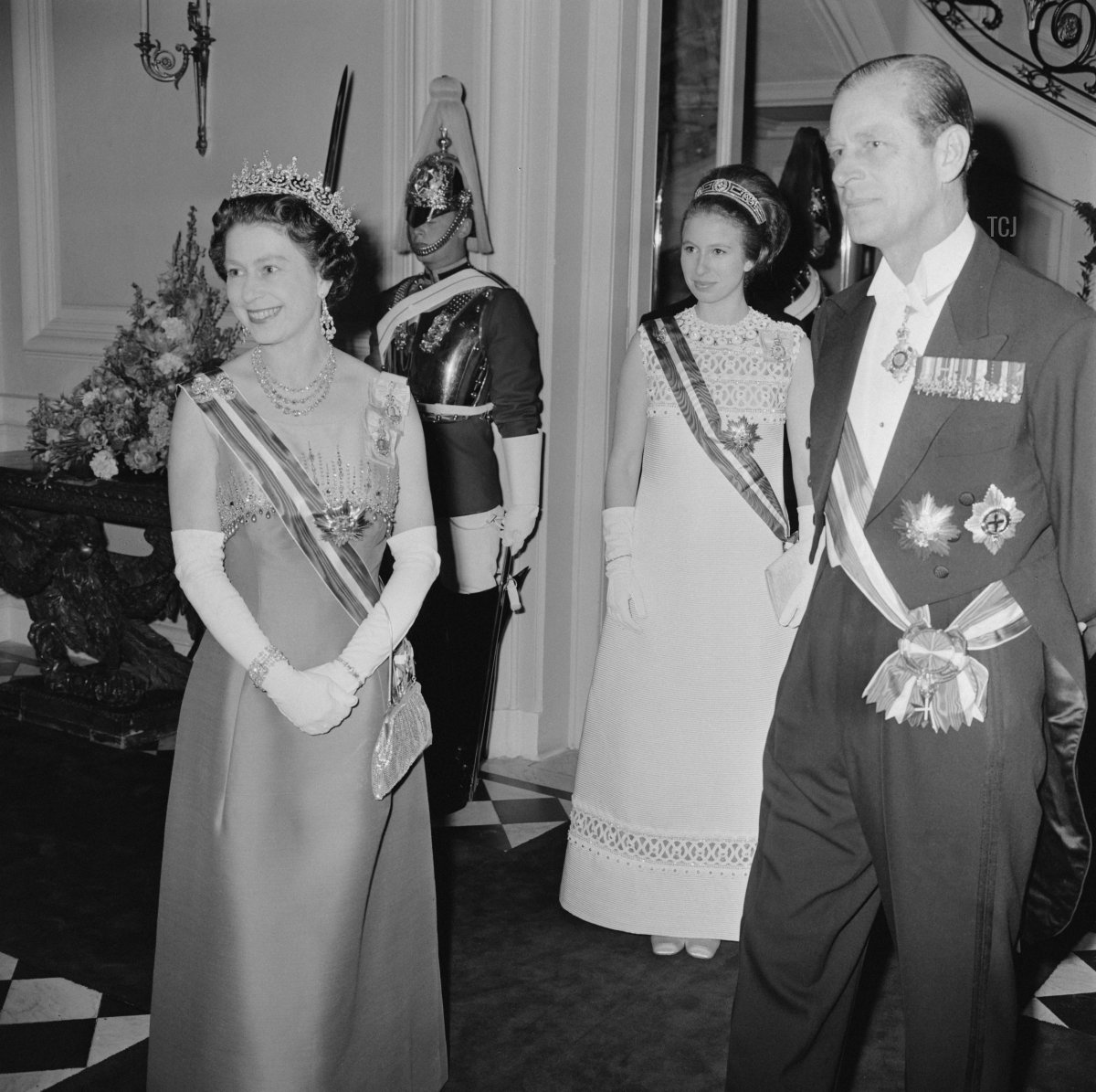 Principessa Anna durante una visita ufficiale in Austria presso l'Ambasciata britannica di Vienna, maggio 1969