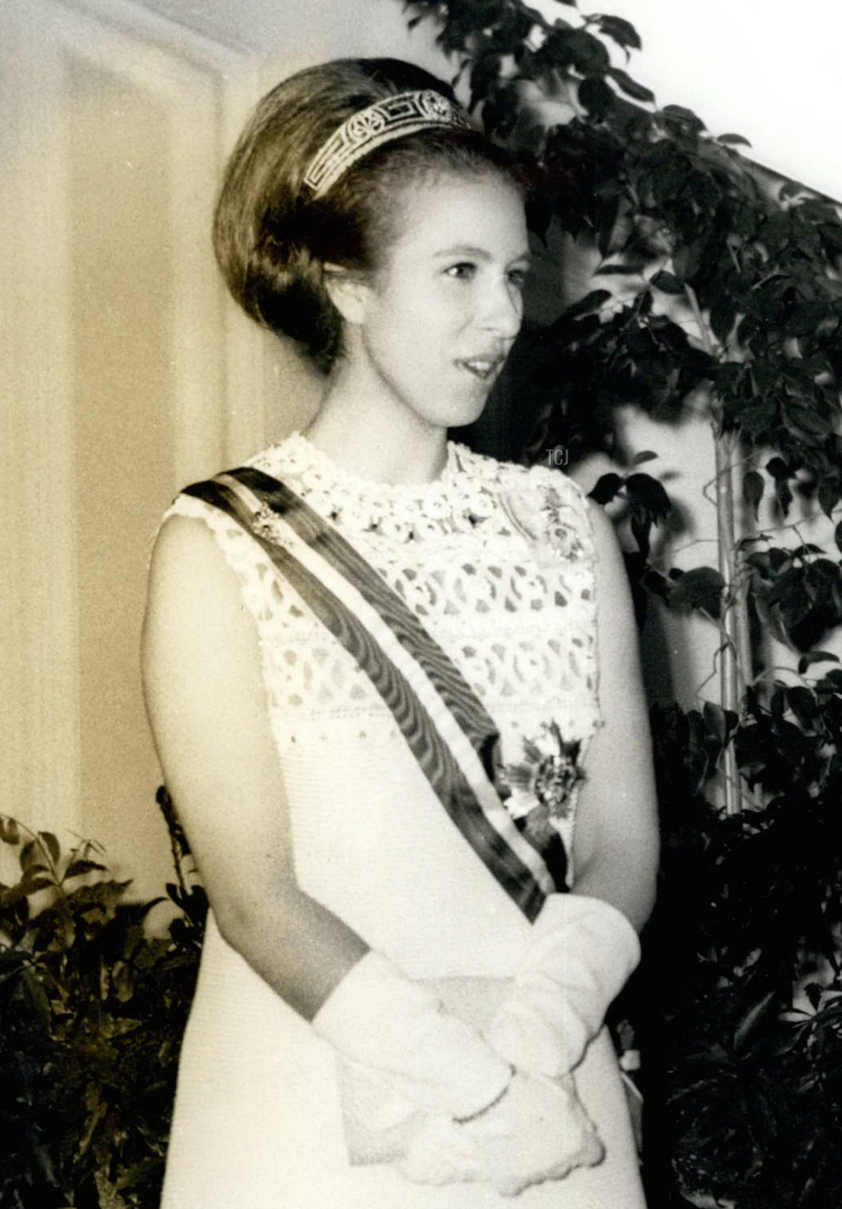 Principessa Anna durante una visita ufficiale in Austria presso l'Ambasciata britannica di Vienna, maggio 1969