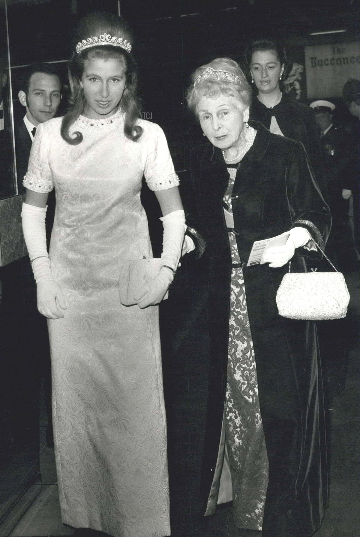 La principessa Anna all'anteprima di un film al Warner Theatre, novembre 1969