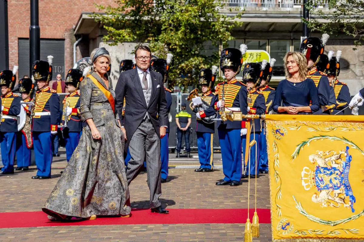 Principe Constantijn dei Paesi Bassi e Principessa Laurentien dei Paesi Bassi partecipano a Prinsjesdag, l'apertura annuale dell'anno parlamentare, nella Grote Kerk il 21 settembre 2021 a L'Aia, Paesi Bassi