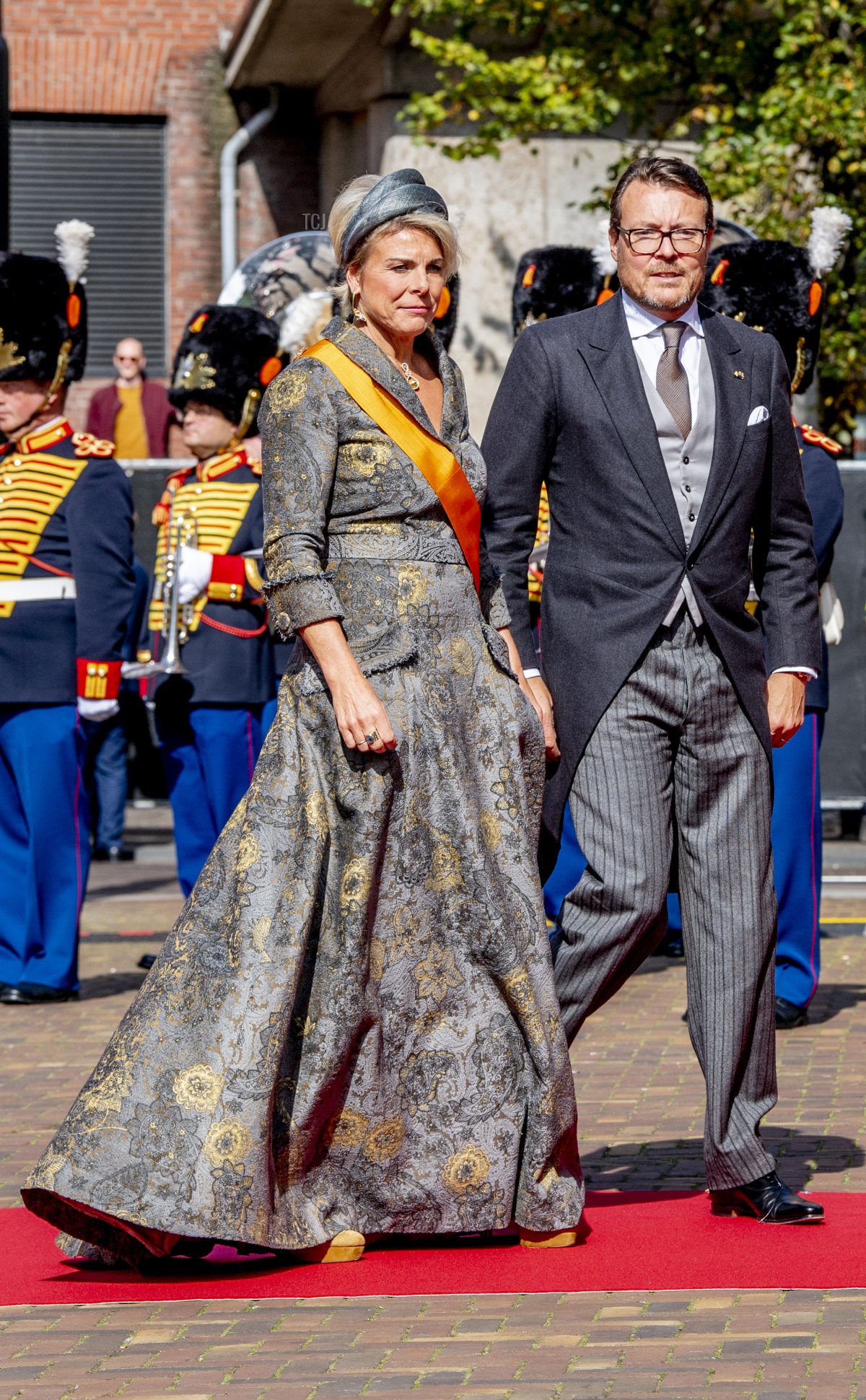 Principe Constantijn dei Paesi Bassi e Principessa Laurentien dei Paesi Bassi partecipano a Prinsjesdag, l'apertura annuale dell'anno parlamentare, nella Grote Kerk il 21 settembre 2021 a L'Aia, Paesi Bassi