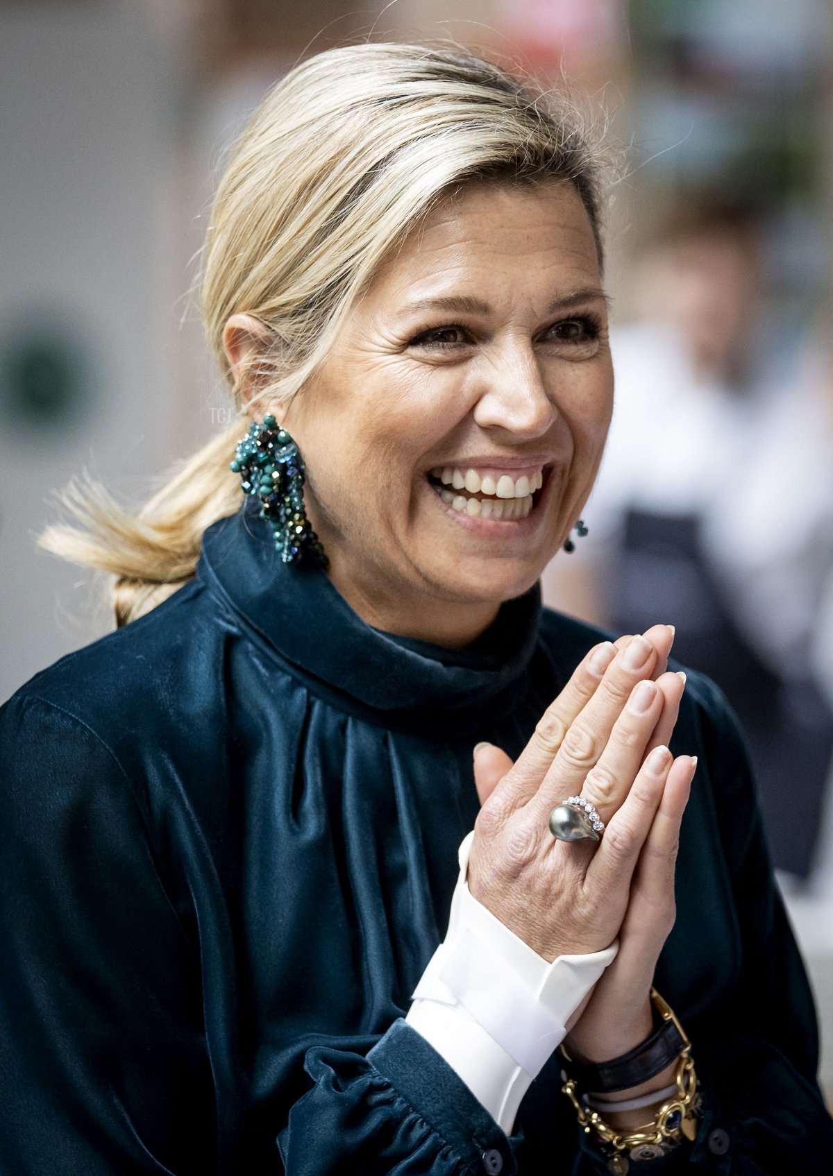 La regina Maxima dei Paesi Bassi partecipa al lancio del Manifesto Main Matters a De Remise all'Aia il 30 settembre 2021