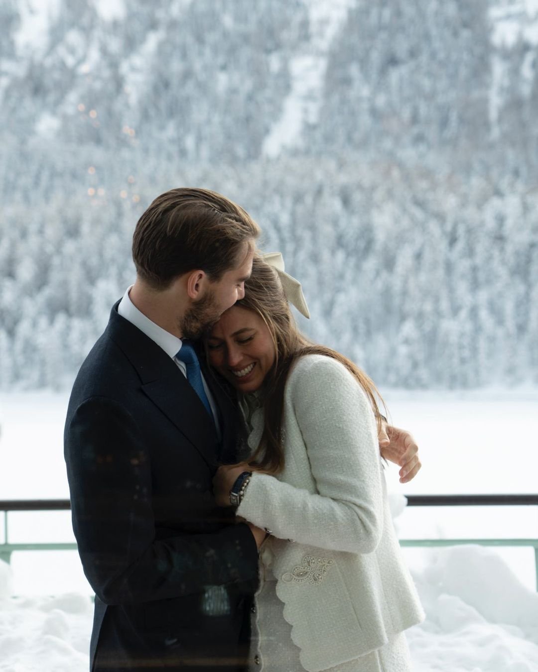 Il principe Filippo e Nina Flohr dopo la loro cerimonia di matrimonio civile