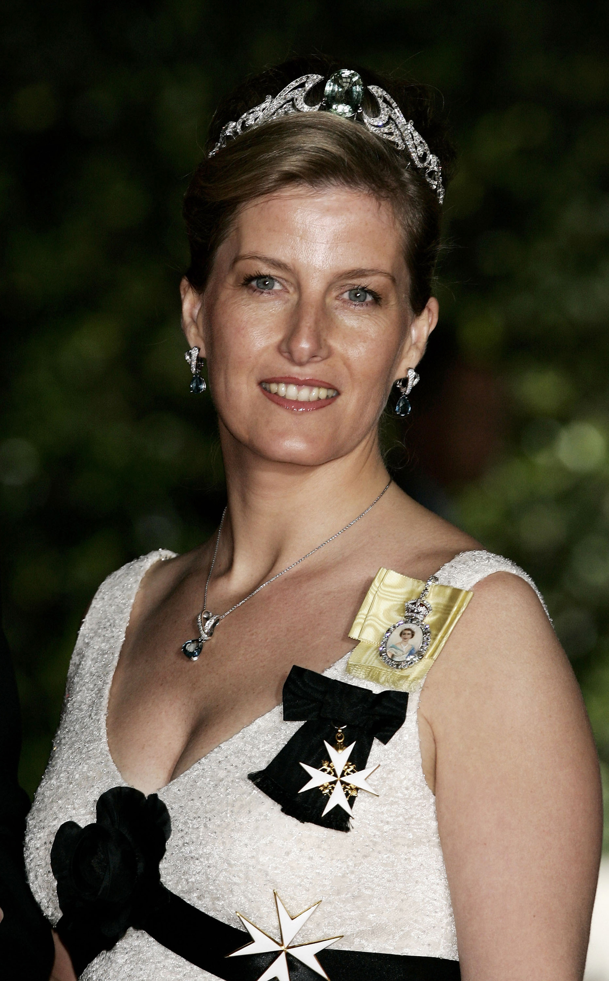 La contessa di Wessex arriva all'Opera Garnier per una celebrazione dell'incoronazione del principe Alberto II di Monaco il 19 novembre 2005 (Pascal Le Segretain/Getty Images)