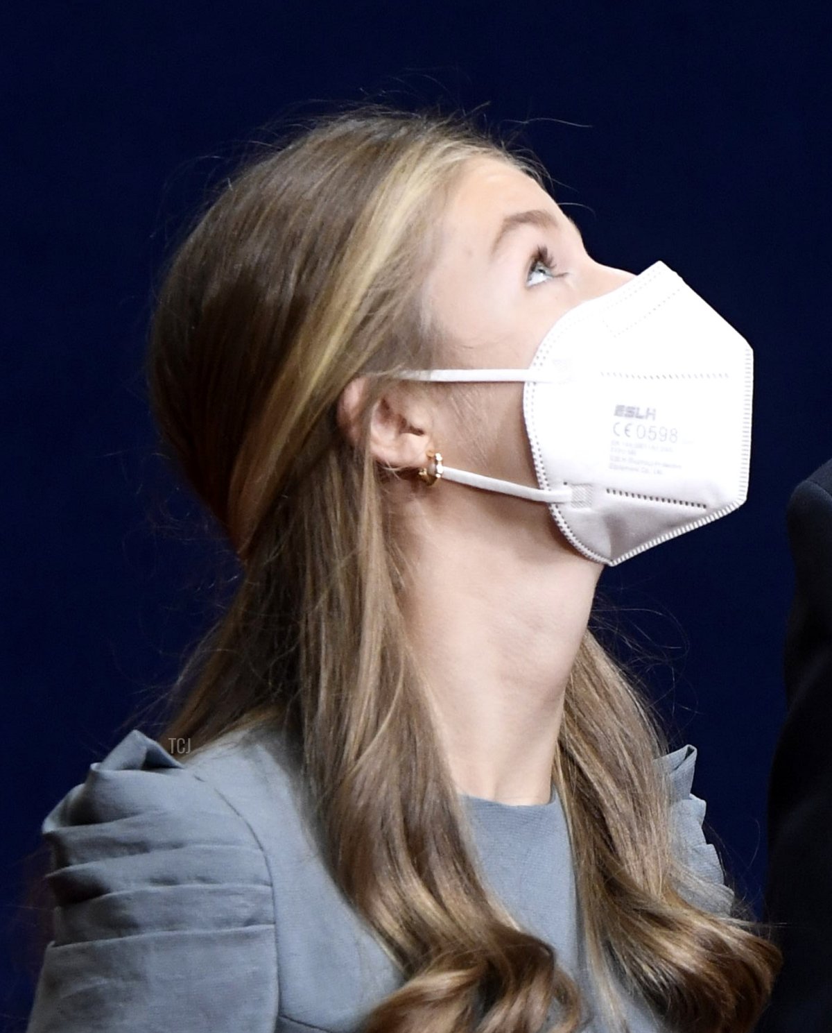 Spanish Crown Princess of Asturias Leonor, Spain's King Felipe VI, Spain's Queen Letizia and Spanish Princess Sofia welcome laureates for an 