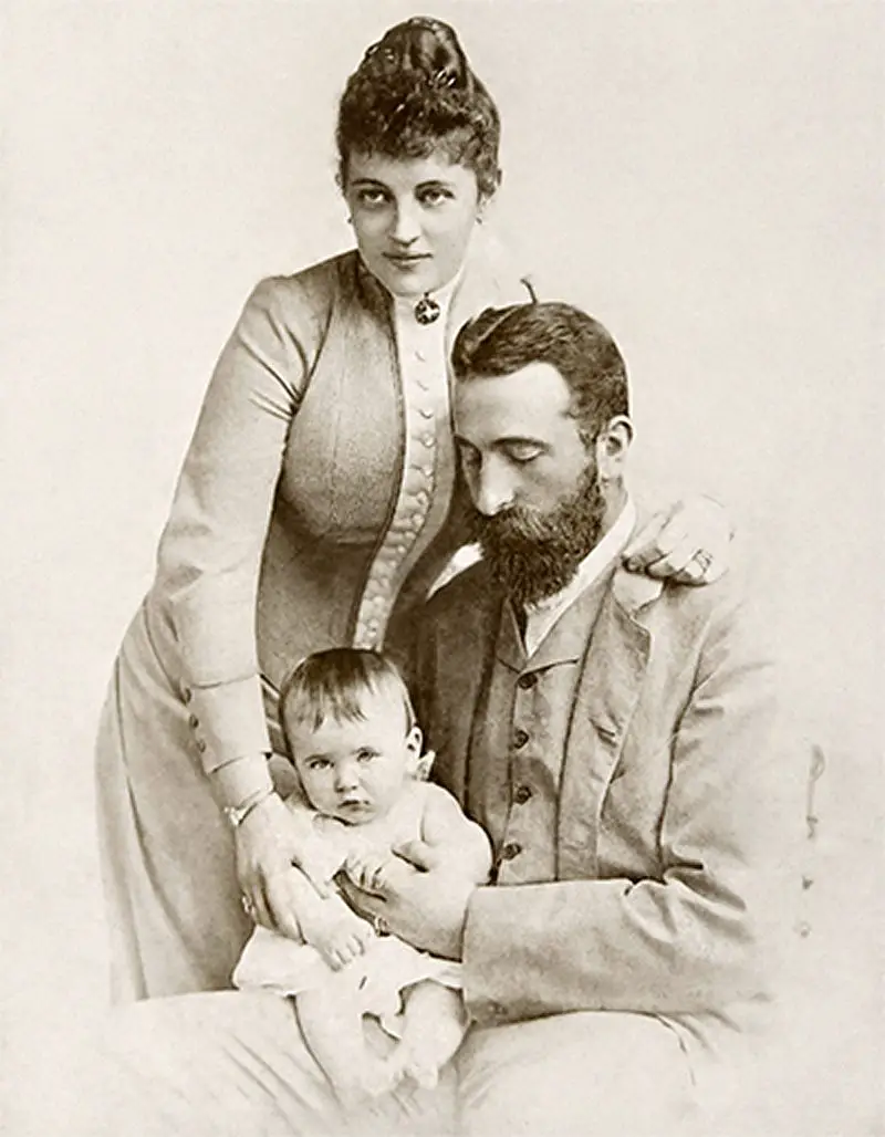 La Principessa Alessandro con Johanna Loisinger e il loro figlio, Assen