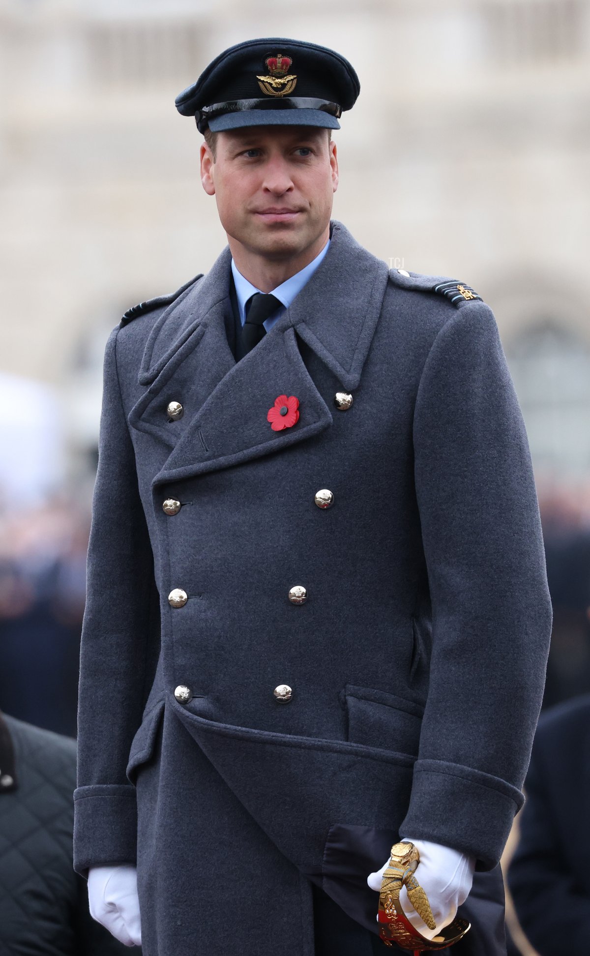 Prince William, Duke of Cambridge at Horse Guards Parade during the National Service Of Remembrance on November 14, 2021 in London, England