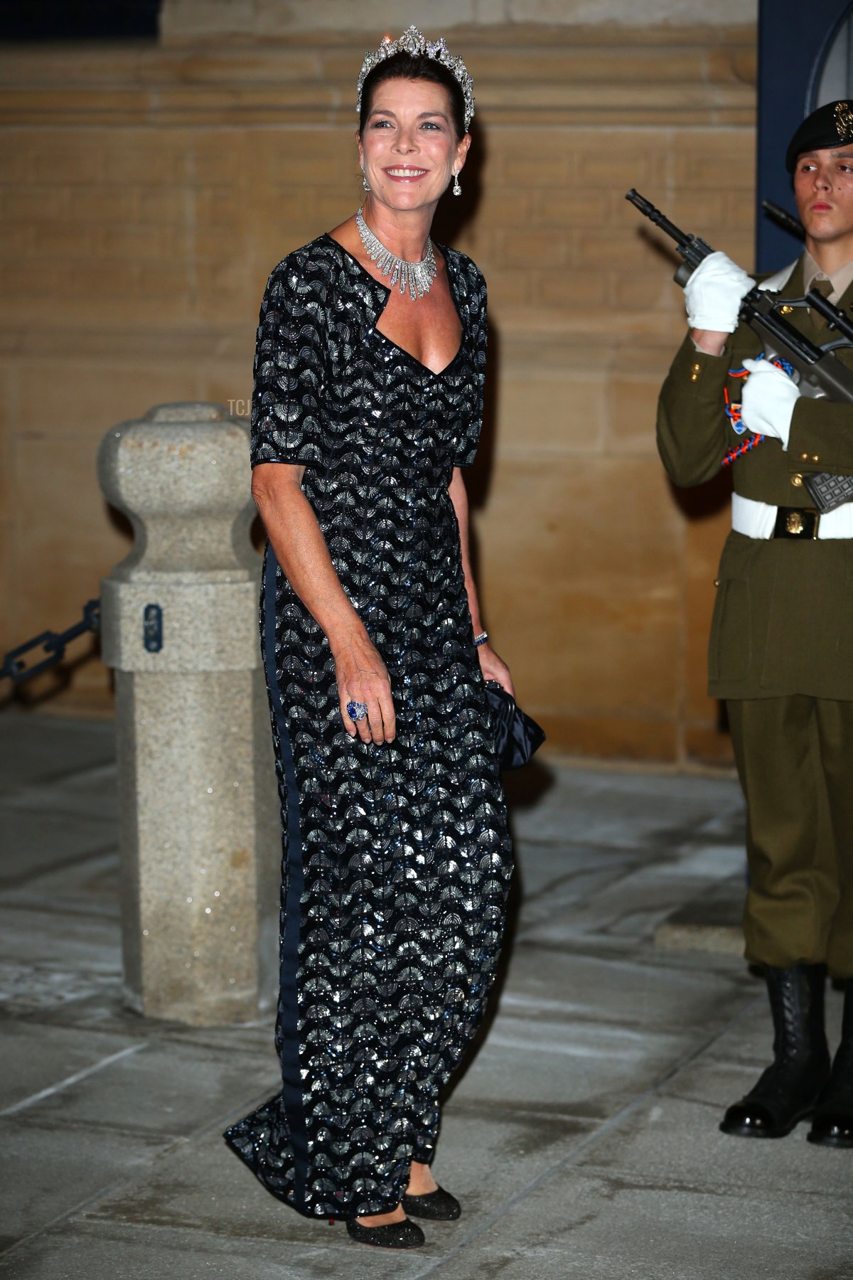 La Principessa Caroline di Hannover partecipa alla cena di gala per il matrimonio del Principe Guillaume di Lussemburgo e di Stephanie de Lannoy al Palazzo Granducale il 19 ottobre 2012 a Lussemburgo