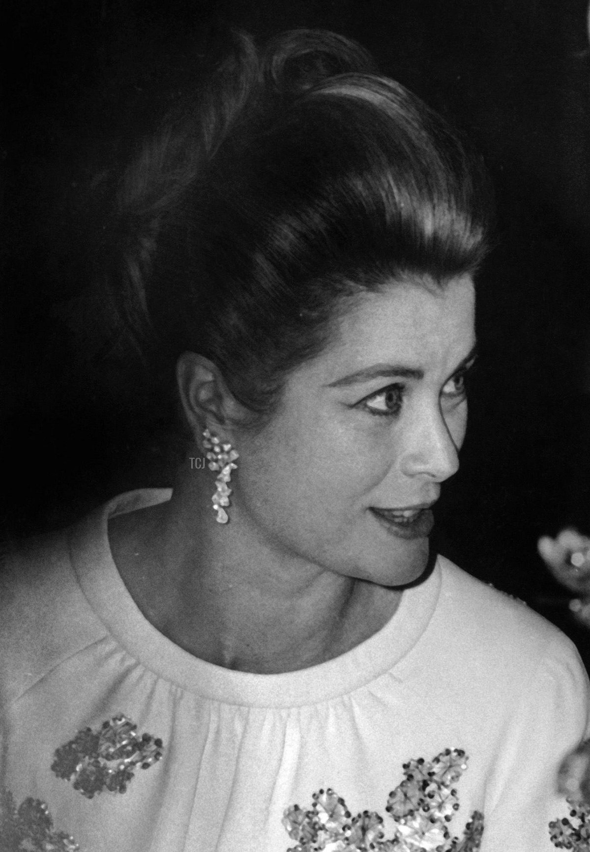 La Principessa Grace partecipa a una cena per celebrare il 50° anniversario dell'Ospedale Anglo-Americano a Nizza, 7 maggio 1966