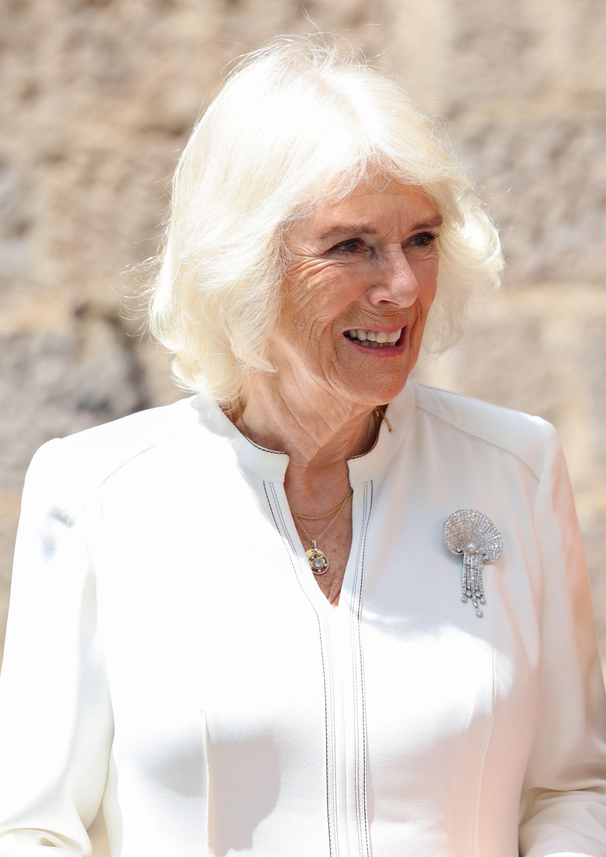 La Regina Camilla arriva per una visita alla biblioteca Eastlands a Nairobi il 31 ottobre 2023 (Chris Jackson/PA Images/Alamy)