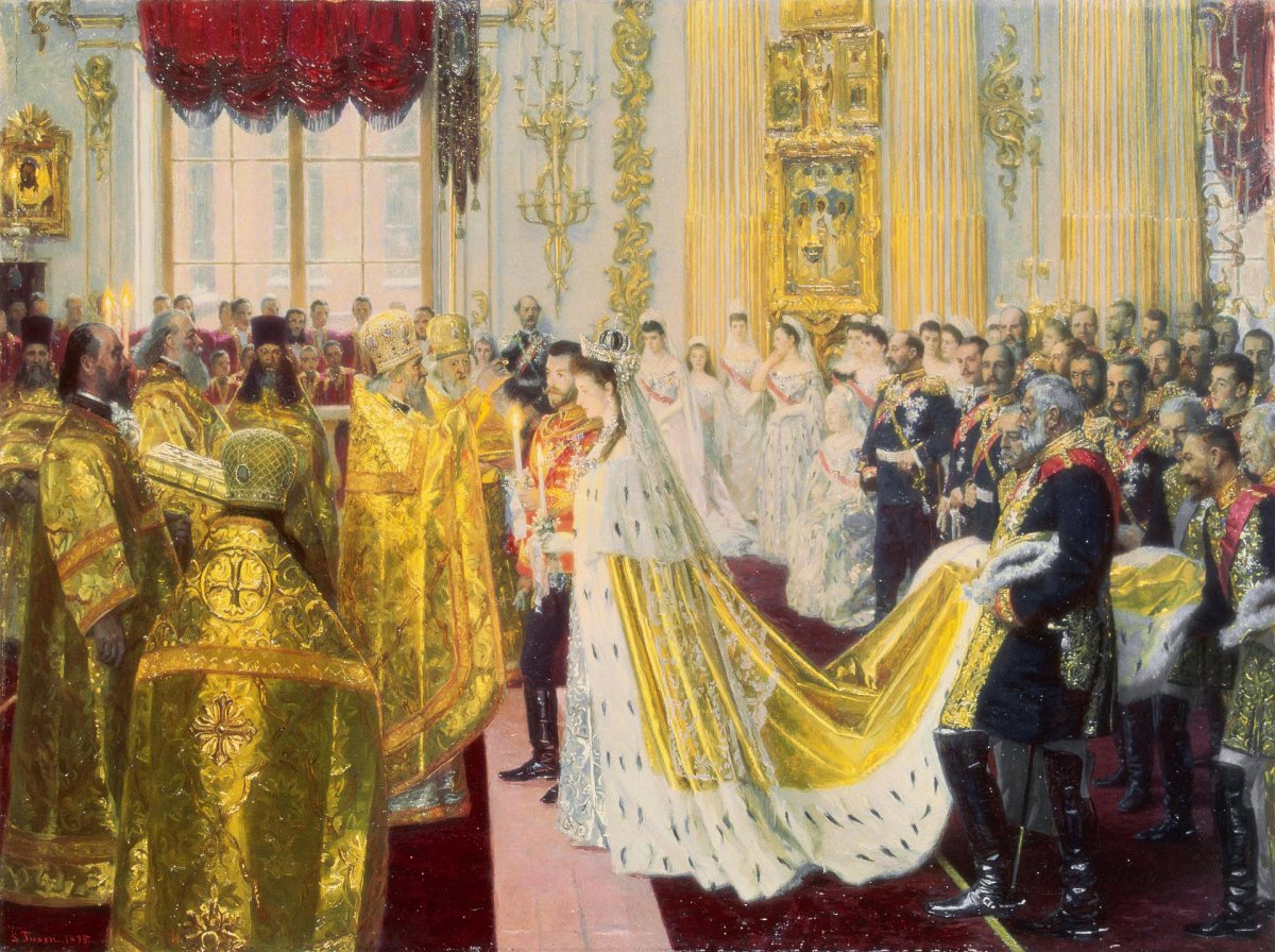 Matrimonio di Nicola II e Alexandra Feodorovna di Laurits Tuxen