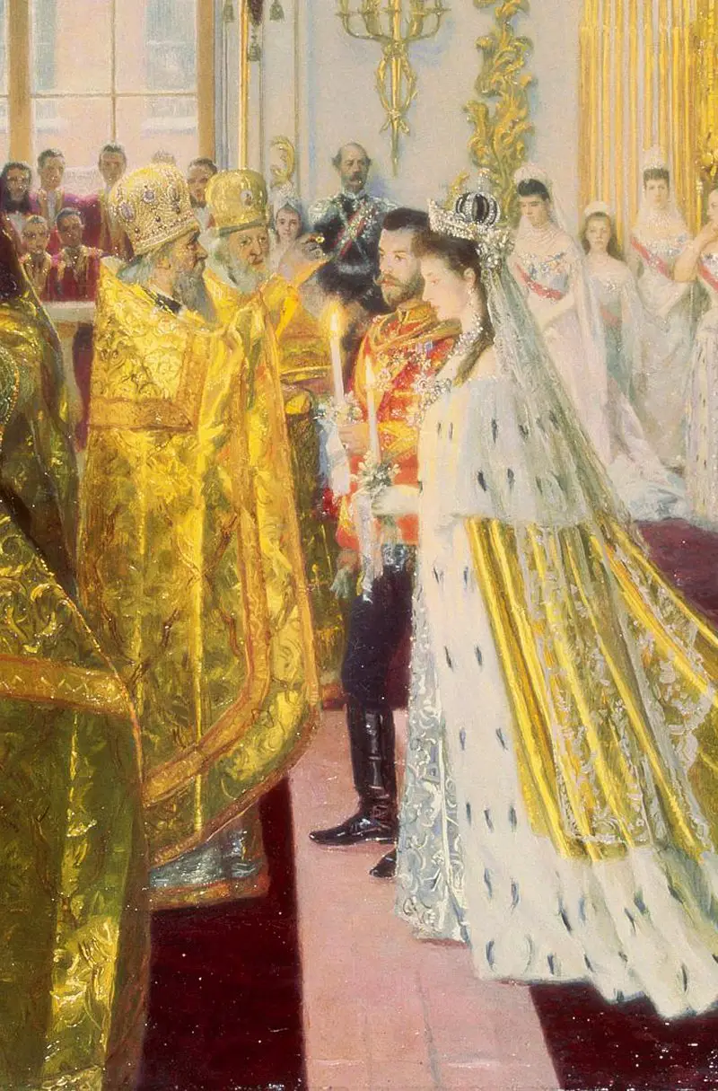 Matrimonio di Nicola II e Alexandra Feodorovna di Laurits Tuxen