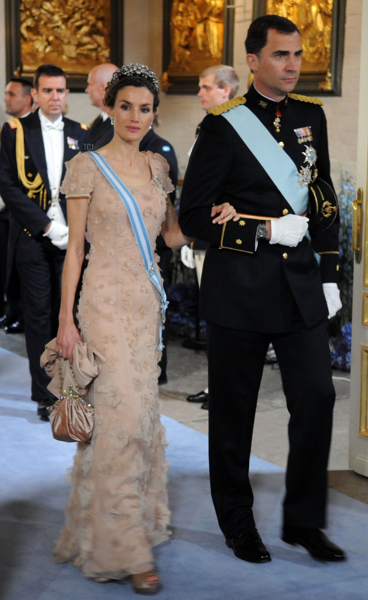 Felipe, Principe delle Asturie e Letizia, Principessa delle Asturie partecipano alla cerimonia di matrimonio tra la Principessa Vittoria di Svezia e Daniel Westling nella Cattedrale di Stoccolma il 19 Giugno 2010 a Stoccolma, Svezia