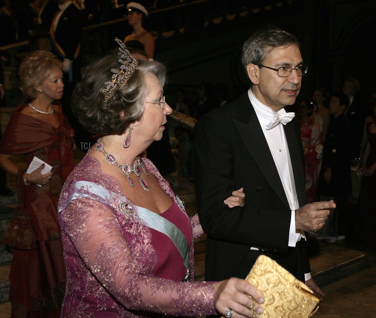 Principessa Cristina, signora Magnuson, partecipa al banchetto Nobel a Stoccolma il 10 dicembre 2006