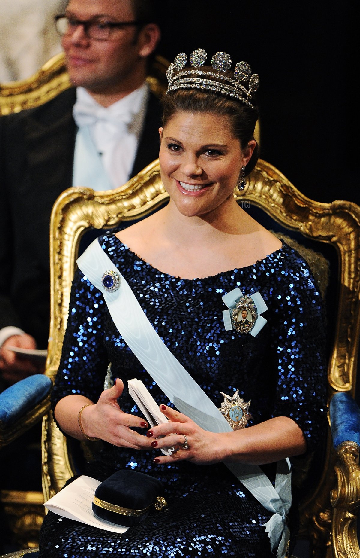 La Principessa Vittoria di Svezia sorride durante la Cerimonia di Premiazione del Premio Nobel presso la Stockholm Concert Hall il 10 dicembre 2011 a Stoccolma, Svezia