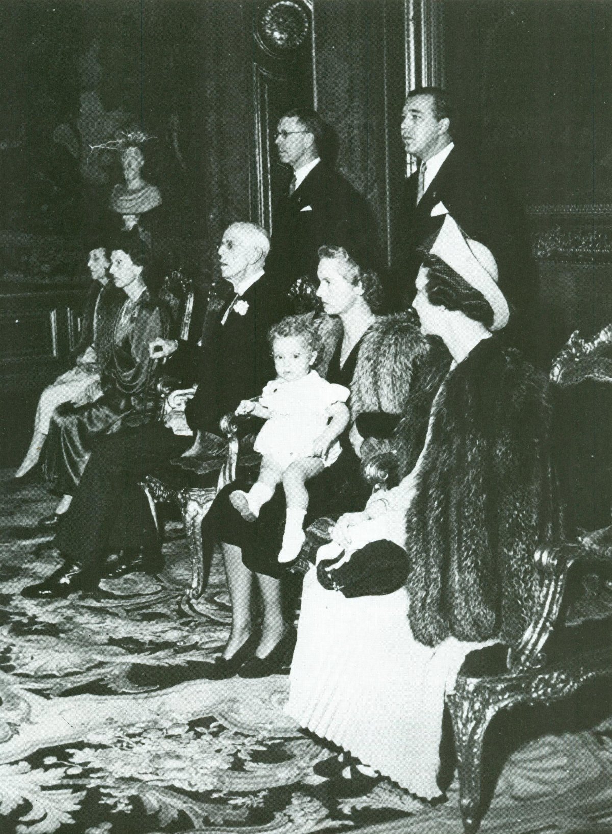 La famiglia reale svedese nel 1947.