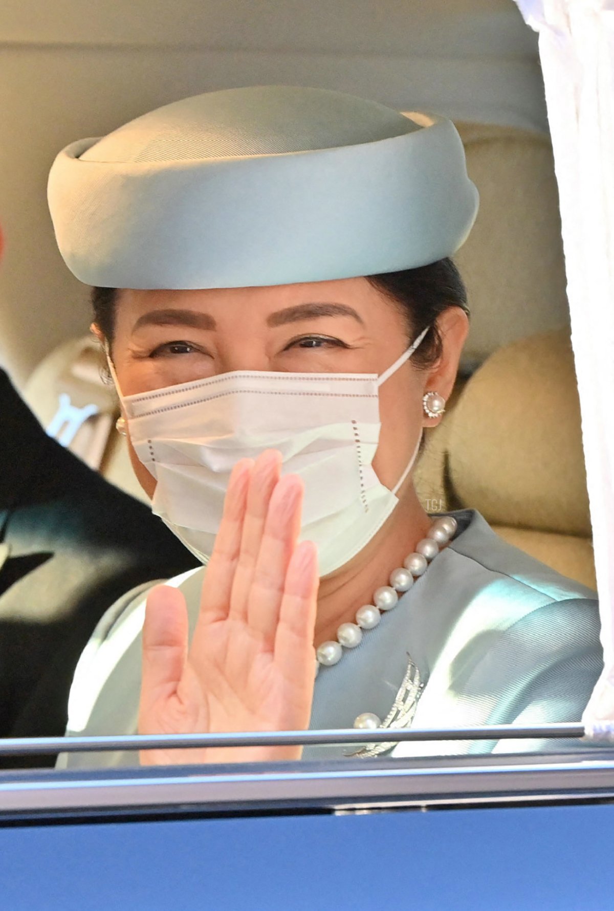 L'Imperatore Naruhito e l'Imperatrice Masako, durante la celebrazione del 58° compleanno di Masako