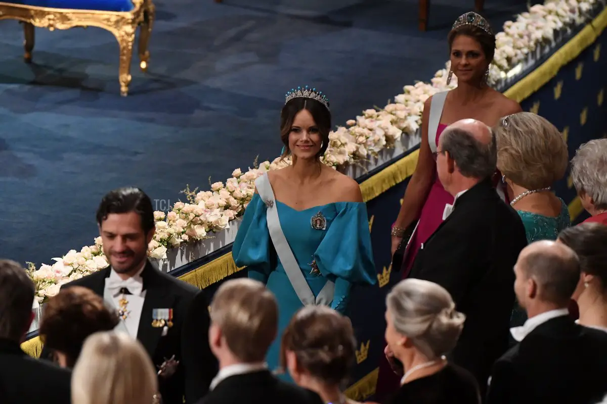 La principessa Sofia di Svezia partecipa alla cerimonia di premiazione del Premio Nobel al Concert Hall il 10 dicembre 2019 a Stoccolma, Svezia