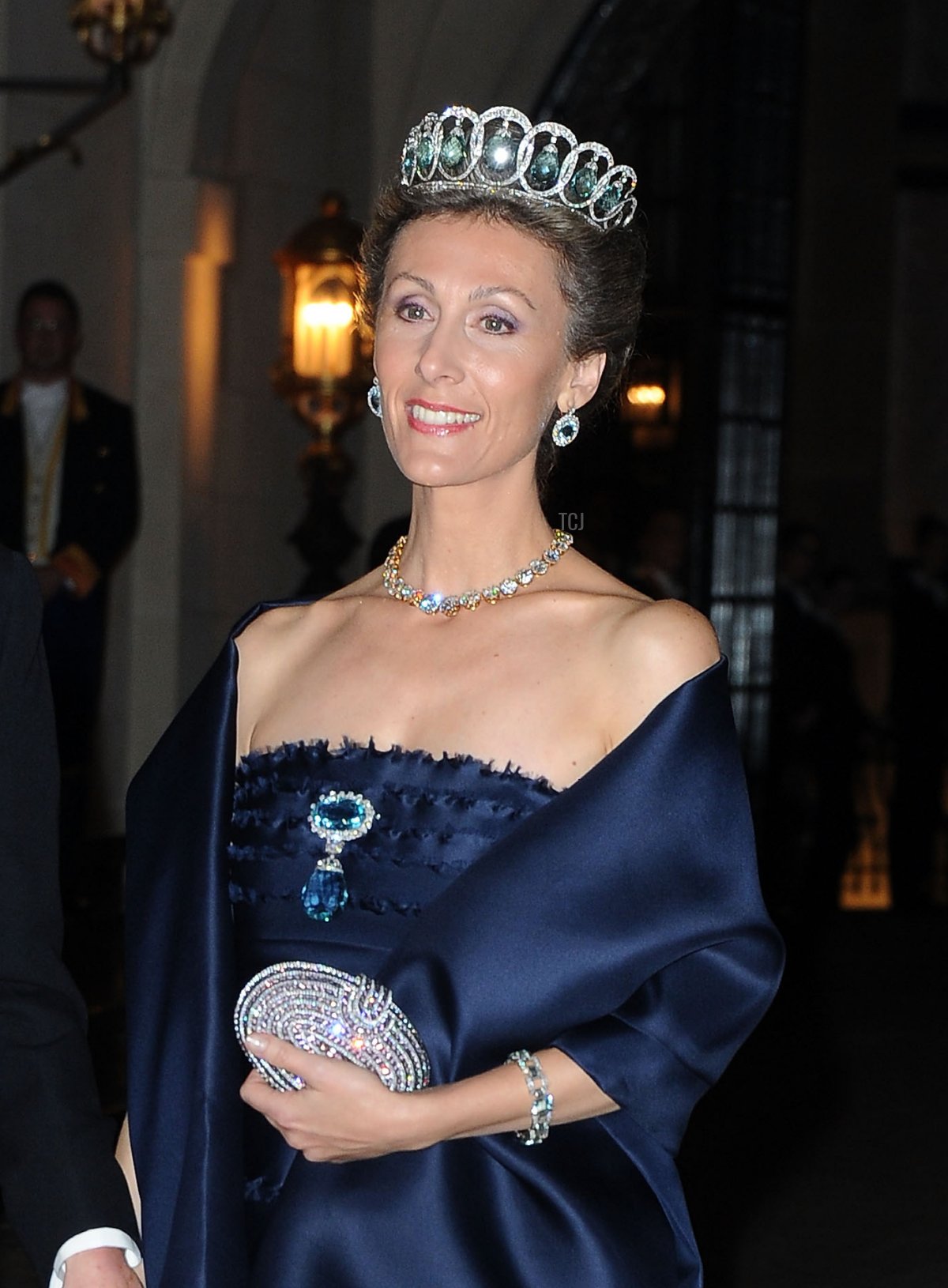 Il Principe Guillaume di Lussemburgo e la Principessa Sibilla di Lussemburgo partecipano alla cena di gala per il matrimonio del Principe Guillaume di Lussemburgo e Stephanie de Lannoy al Palazzo Granducale il 19 ottobre 2012 in Lussemburgo