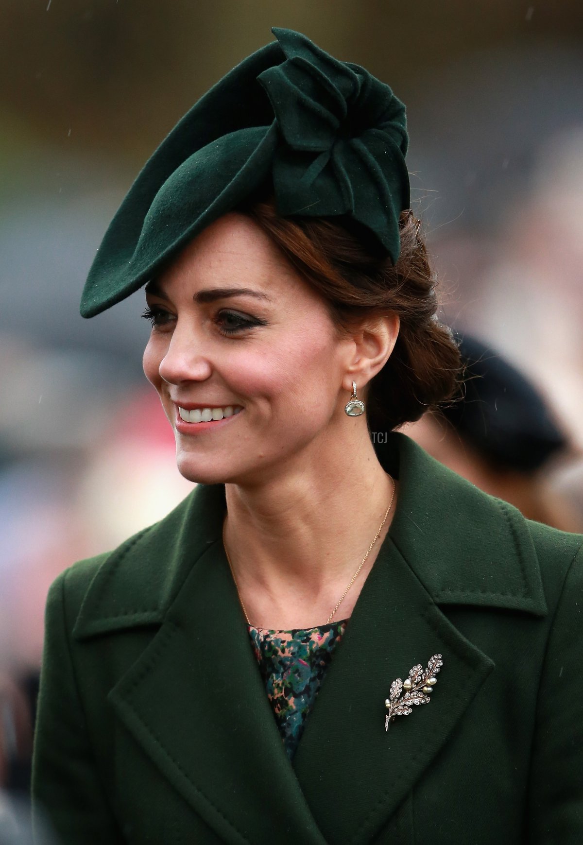 Catherine, Duchessa di Cambridge partecipa a un servizio religioso del giorno di Natale a Sandringham il 25 dicembre 2015 a King's Lynn, Inghilterra