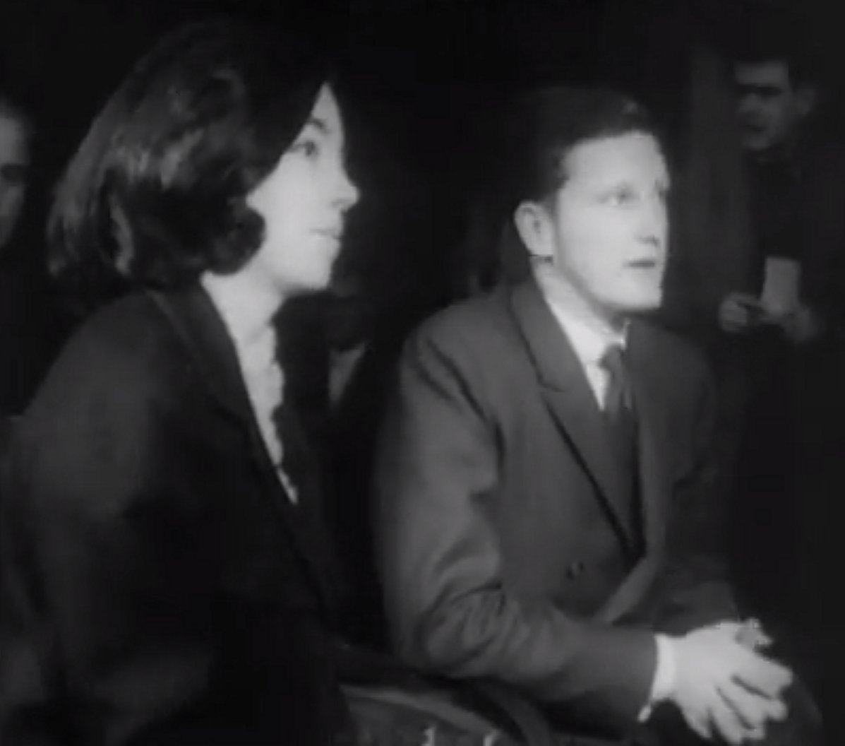 Simeon e Margarita durante la loro cerimonia di matrimonio civile, 1962