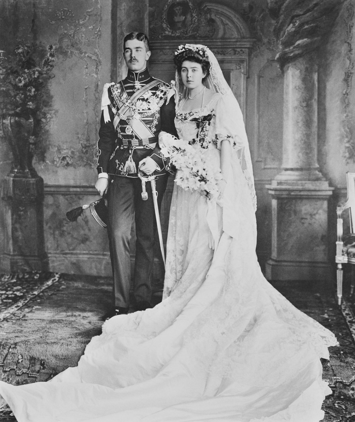 Il Principe Gustaf Adolf di Svezia e la Principessa Margaret di Connaught, 1905