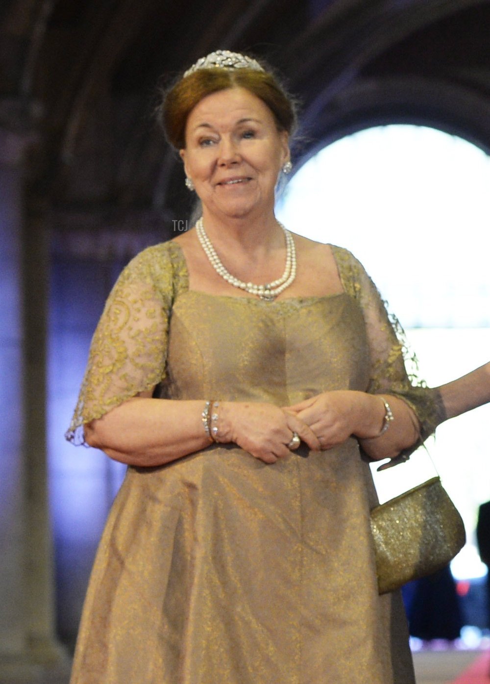 La principessa Cristina dei Paesi Bassi e la principessa Irene dei Paesi Bassi arrivano per partecipare a una cena ospitata dalla regina Beatrix dei Paesi Bassi prima della sua abdicazione al Rijksmuseum il 29 aprile 2013 ad Amsterdam, Paesi Bassi