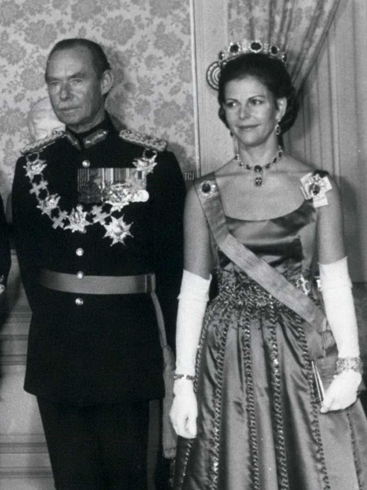 22 settembre 1983 - In quadrata da sinistra a destra: il Principe Henri di Lussemburgo, la Grande Duchessa Josephine di Lussemburgo, il Re di Svezia, il Grande Duca Jean di Lussemburgo, la Regina di Svezia, la Principessa Theresa di Lussemburgo e il Principe Jean di Lussemburgo