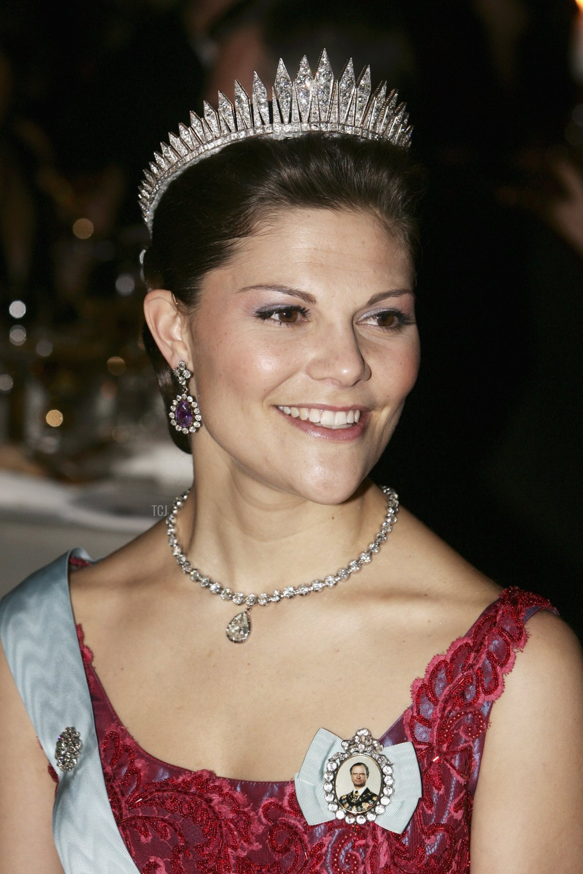 La Principessa Victoria di Svezia partecipa alla Cena di Gala della Fondazione Nobel 2006 presso il Municipio il 10 dicembre 2006 a Stoccolma, Svezia