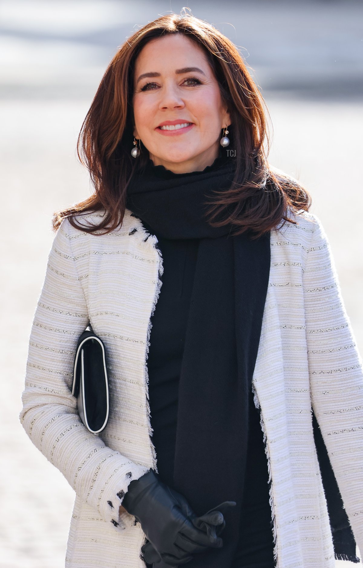 Mary, Crown Princess of Denmarkattends Christian IX's Palace on February 23, 2022 in Copenhagen, Denmark