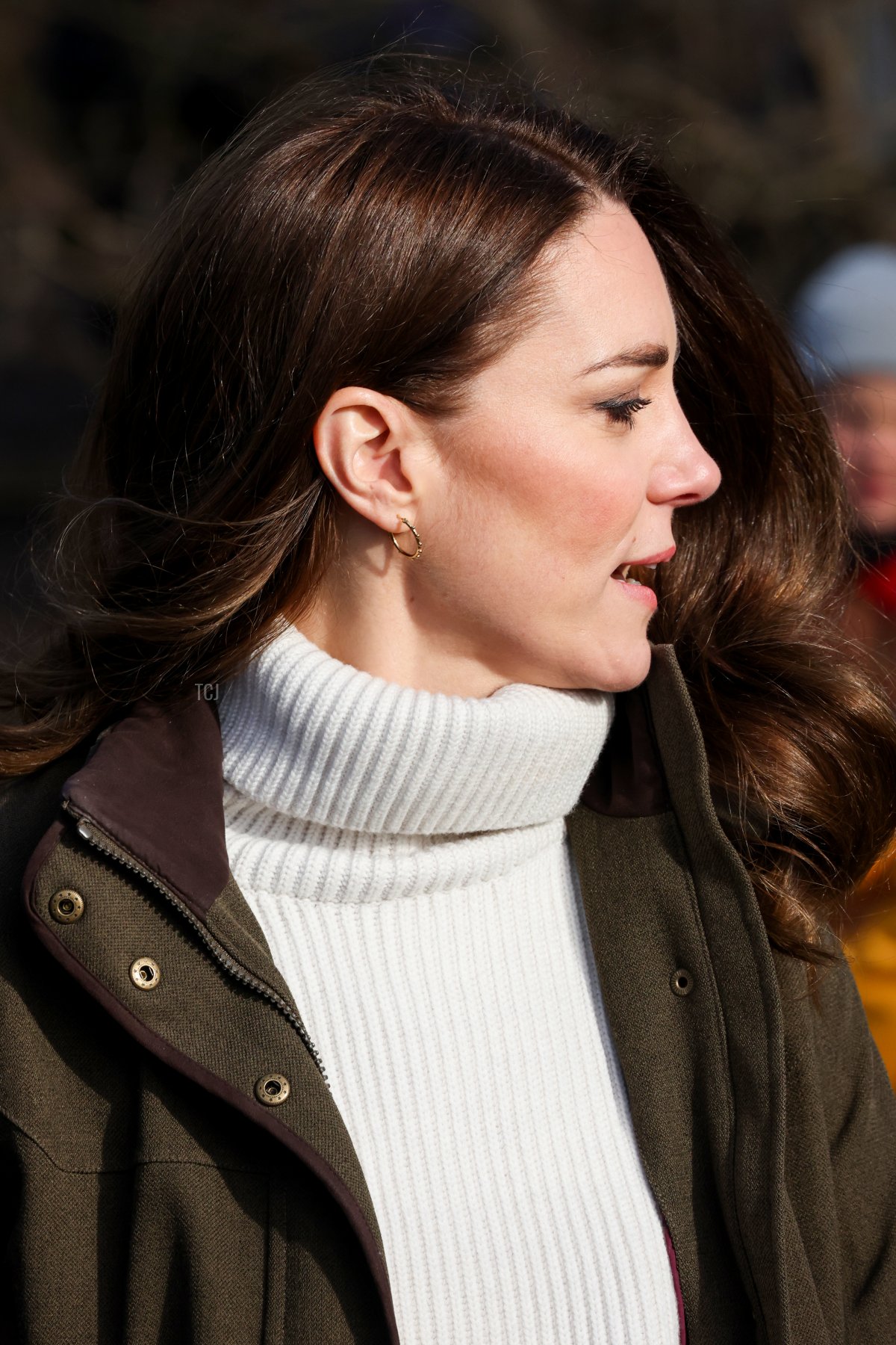 Catherine, Duchess of Cambridge departs Stenurten Forest Kindergarten on February 23, 2022 in Copenhagen