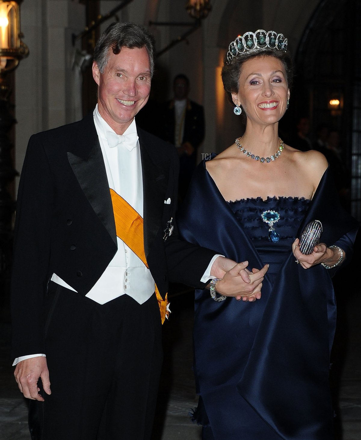 Il Principe Guillaume di Lussemburgo e la Principessa Sibilla di Lussemburgo partecipano alla cena di Gala per il matrimonio del Principe Guillaume di Lussemburgo e Stephanie de Lannoy al Palazzo Granducale il 19 ottobre 2012 a Lussemburgo