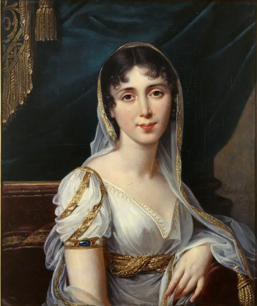 Ritratto di Désirée Clary Bernadotte di Robert Lefèvre, ca. 1807 (Palazzo di Drottningholm)