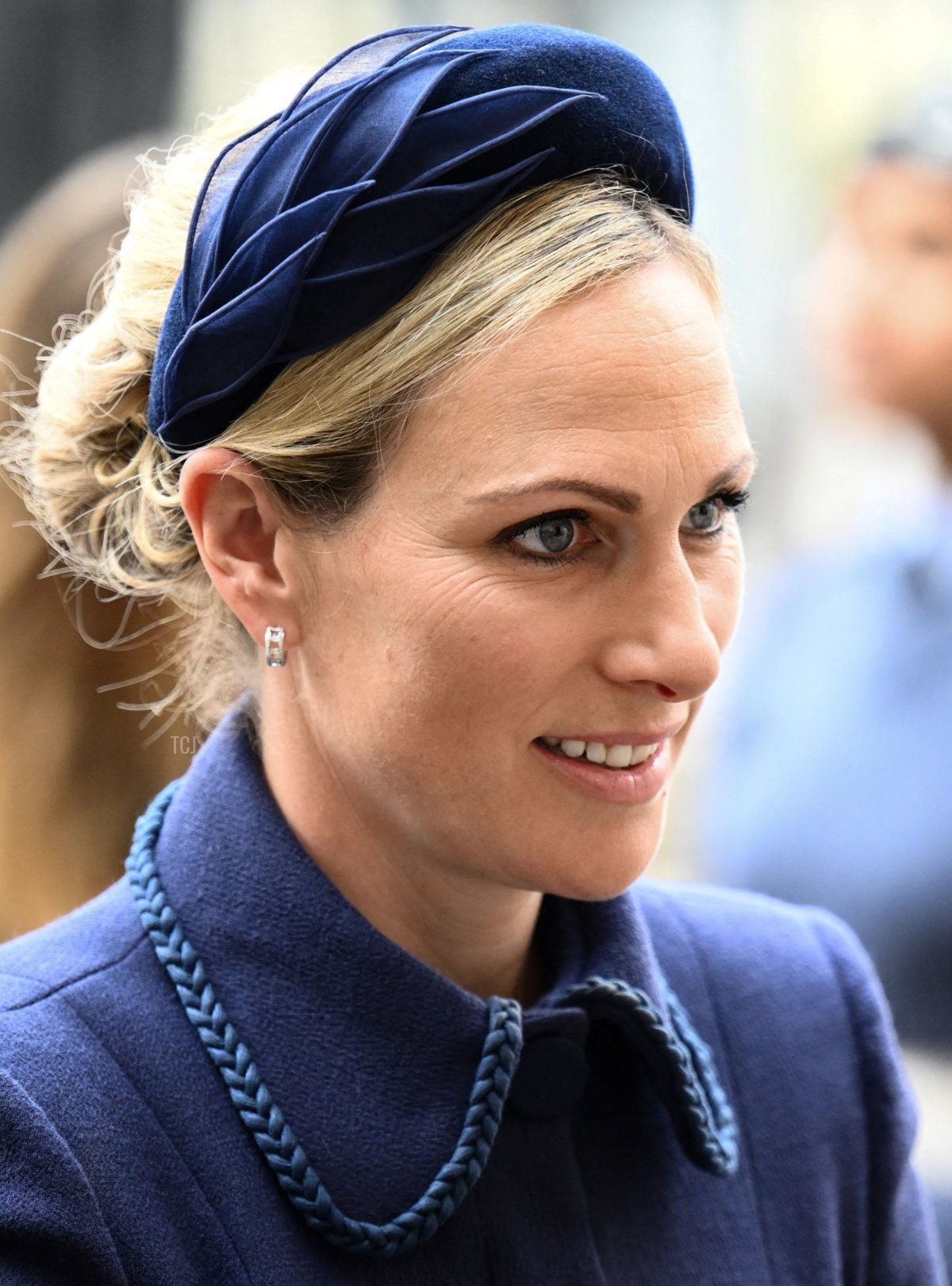 Zara Phillips arriva per partecipare a un Servizio di Ringraziamento per il Principe Filippo, Duca di Edimburgo, all'Abbazia di Westminster a Londra il 29 marzo 2022